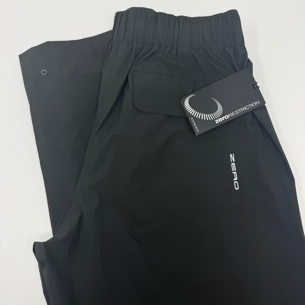 Zero Restriction Liv Rain Black RP436L Womens Medium Waterproof Golf Pants NEW